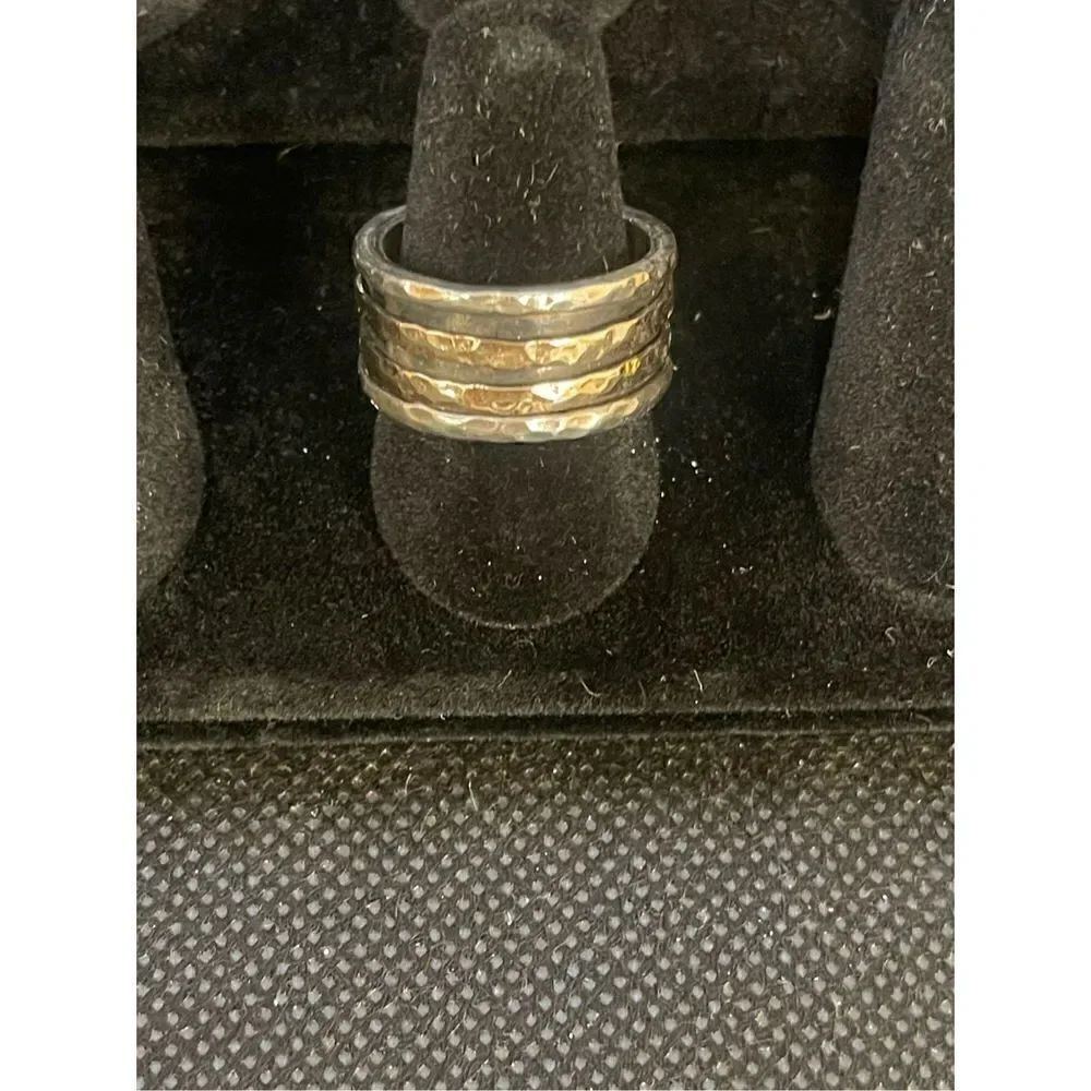 Silver and Rose Gold Ring - Picture 3 of 5